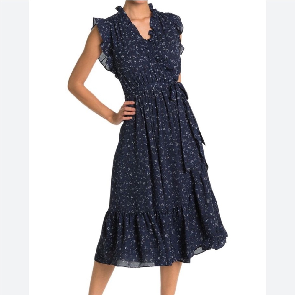 Kate Spade Navy Blue Floral Women's Dress size 10